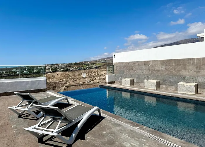 Villa Con Vista Al Mar Y Piscina Privada Costa Adeje (Tenerife)